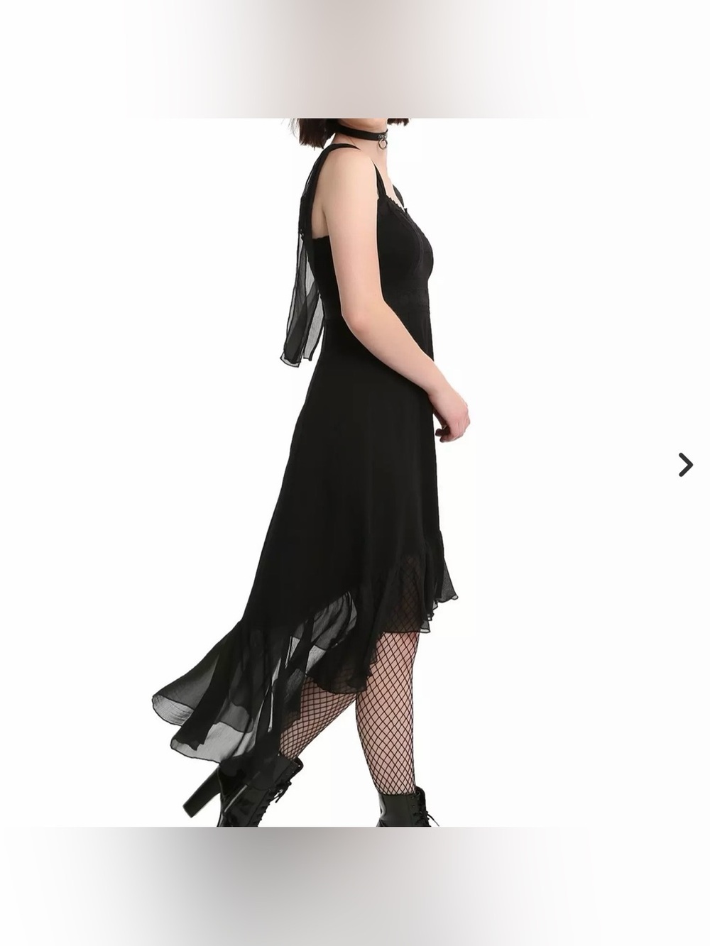 TRIPP NYC Sexy Vampire Gothic WhimsyGoth Witch Halloween Hi Low Black Dress Sz S